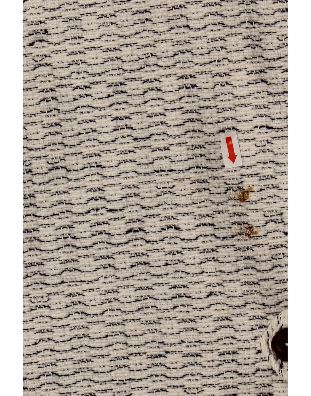 Vintage muški prsluk srednje bijele mrlje