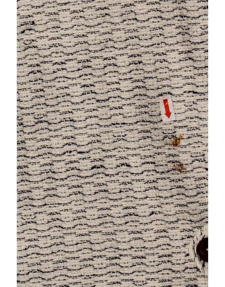 Vintage muški prsluk srednje bijele mrlje