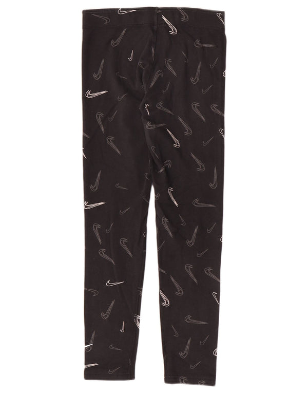 Nike tajice za djevojčice Graphic 13-14 Years XL crne pamučne