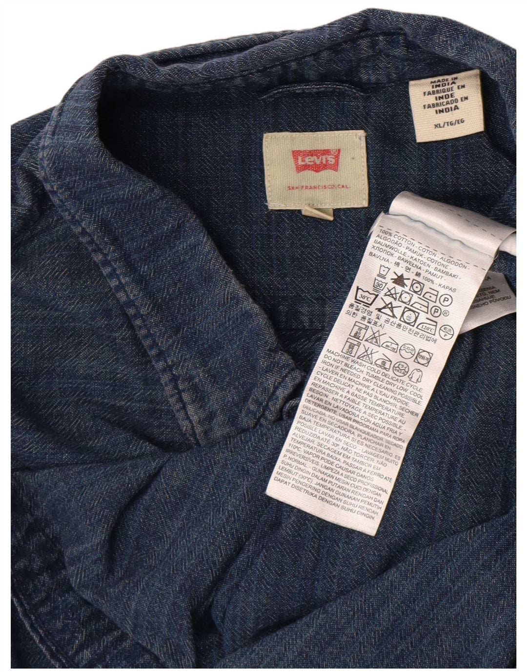 Levi's muška košulja XL plavi pamuk