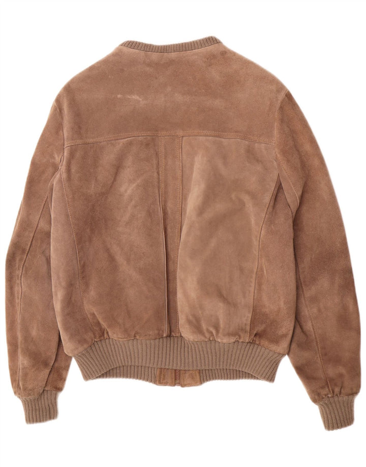 Vintage muška bomber jakna od brušene kože UK 38 srednje smeđa