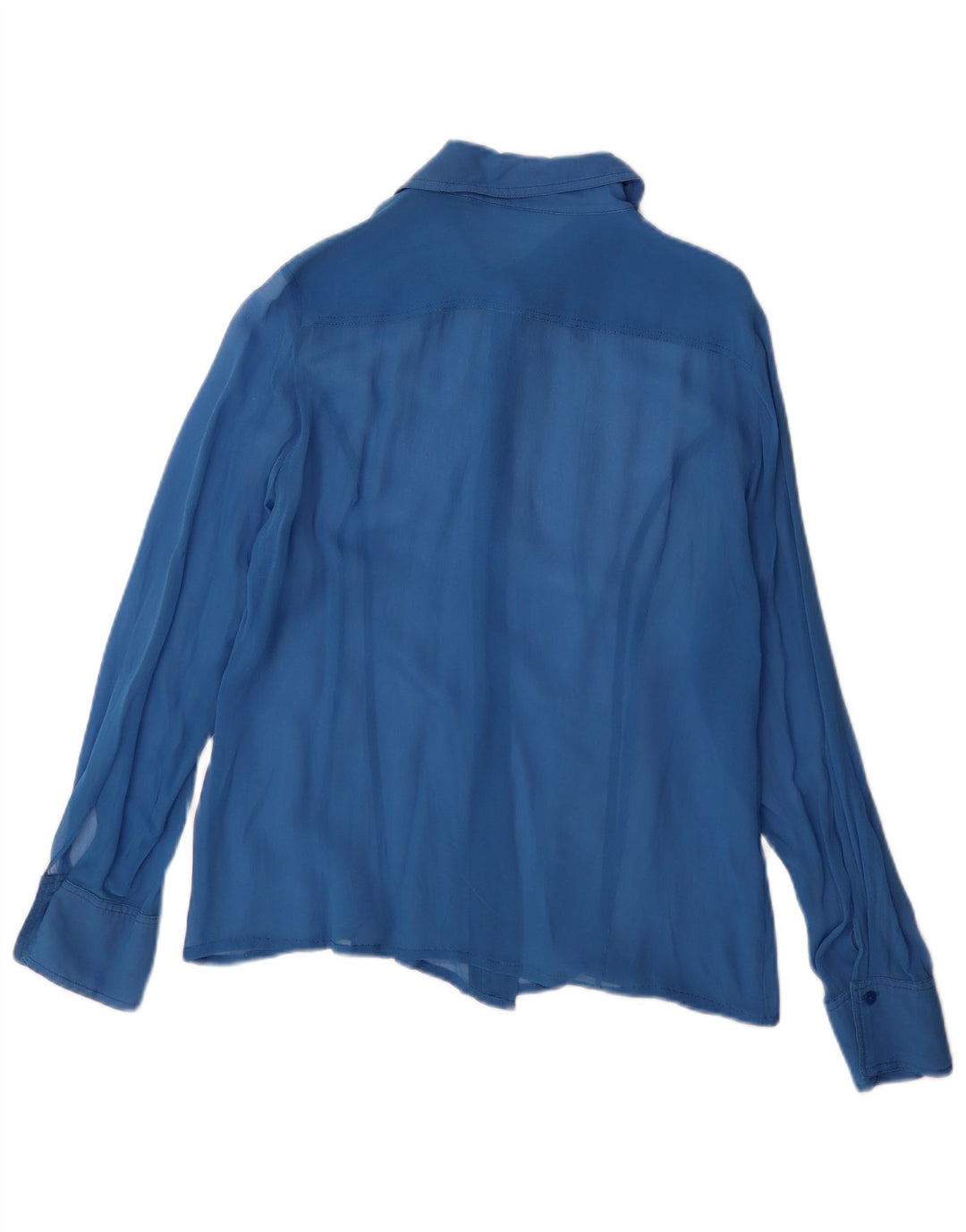 Vintage ženska košulja bluza UK 14 velika plava