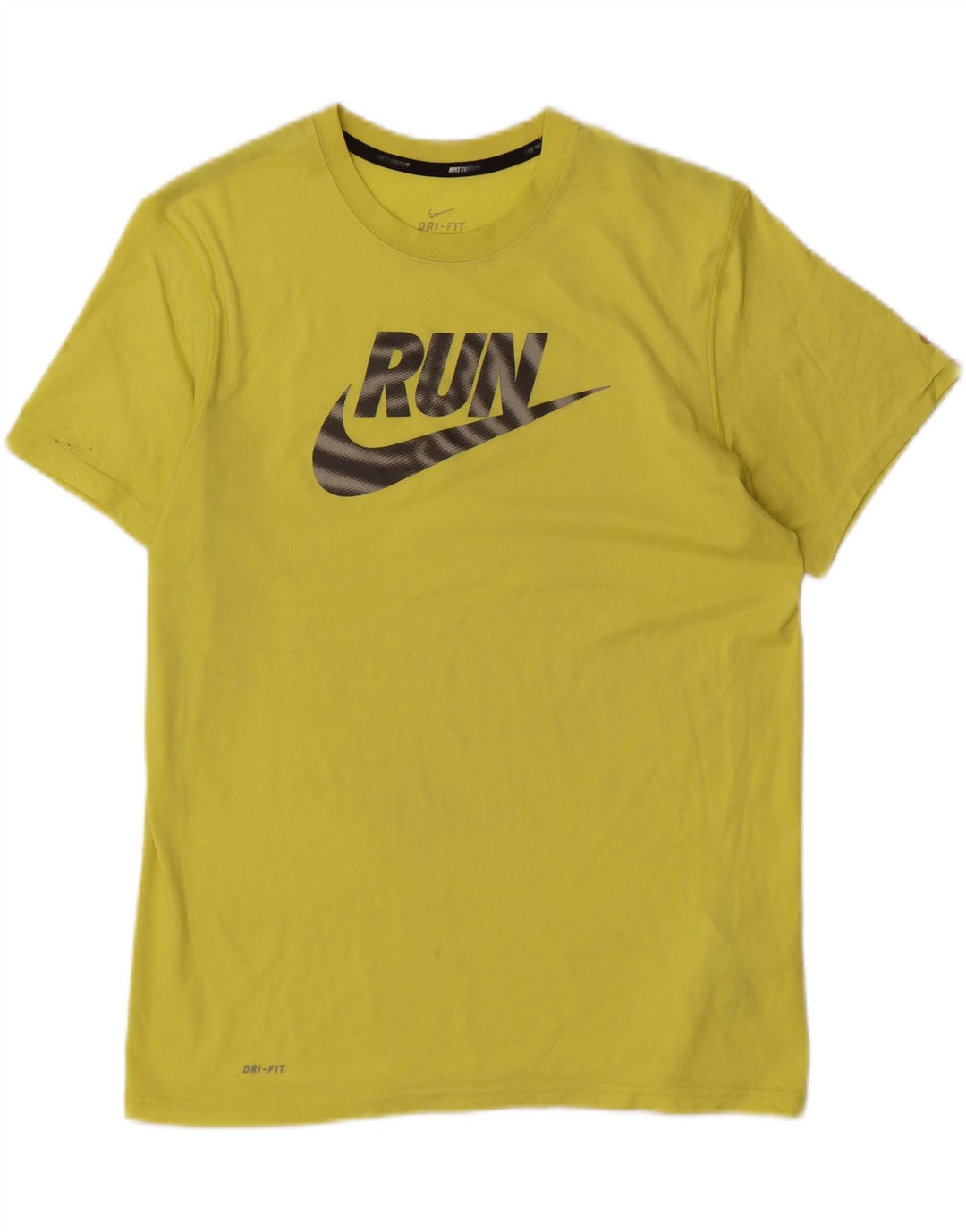 Nike Dri Fit Graphic T-Shirt majica srednji žuti poliester