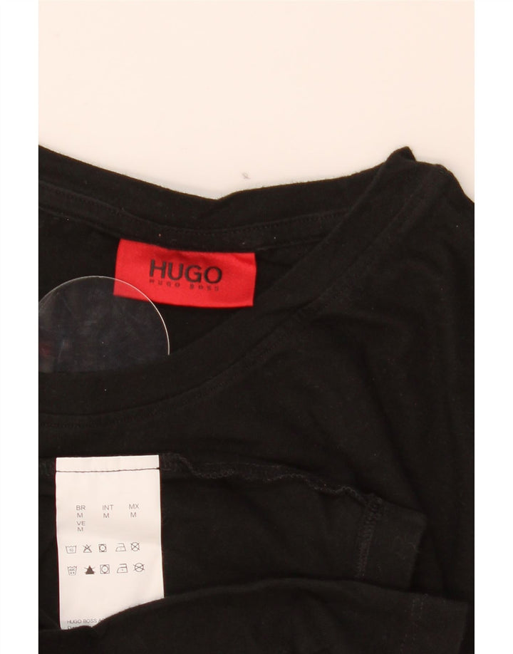 Hugo Boss muška majica kratkih rukava Srednji crni pamuk