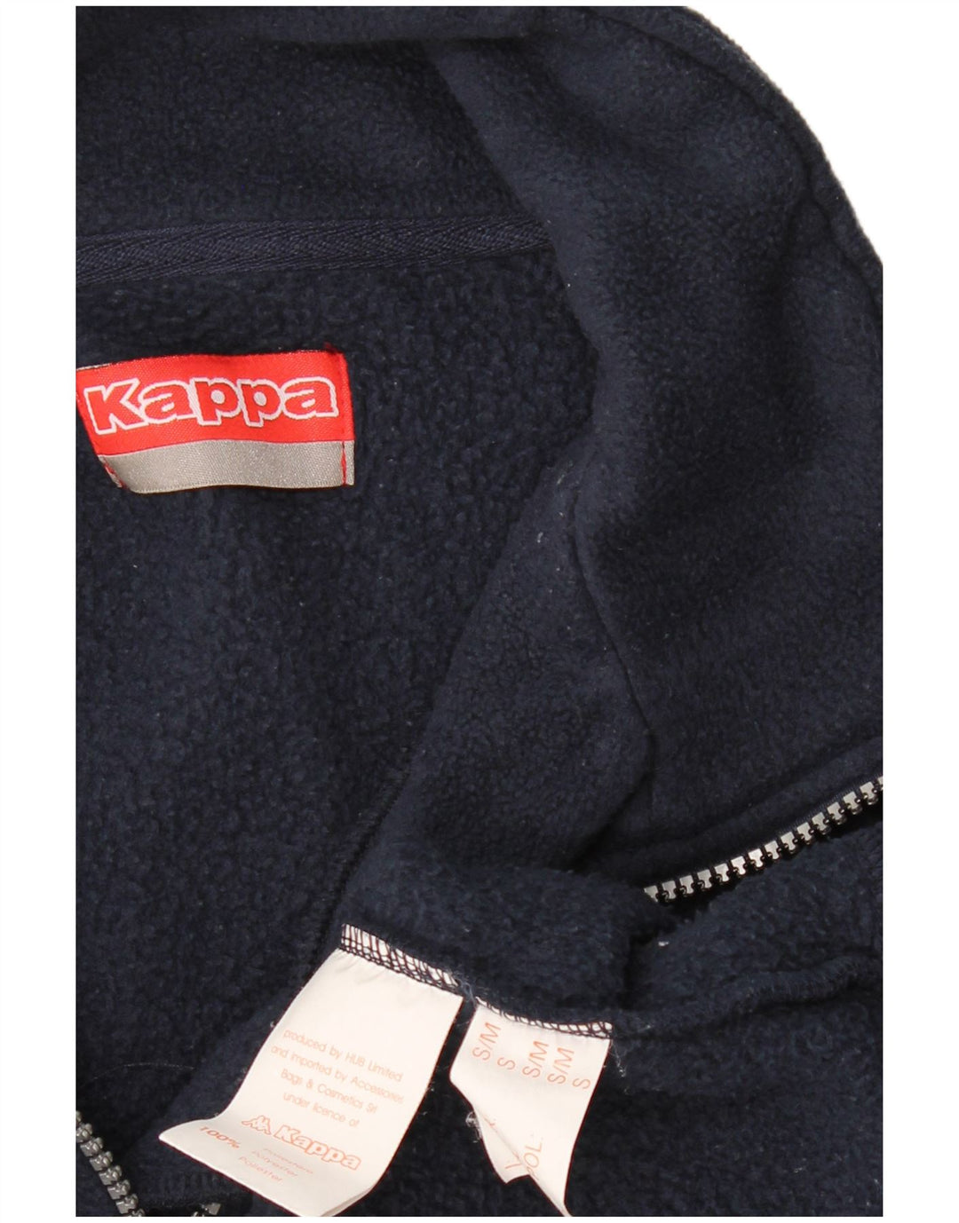 KAPPA muški džemper od flisa s patentnim izrezom Mali tamnoplavi poliester