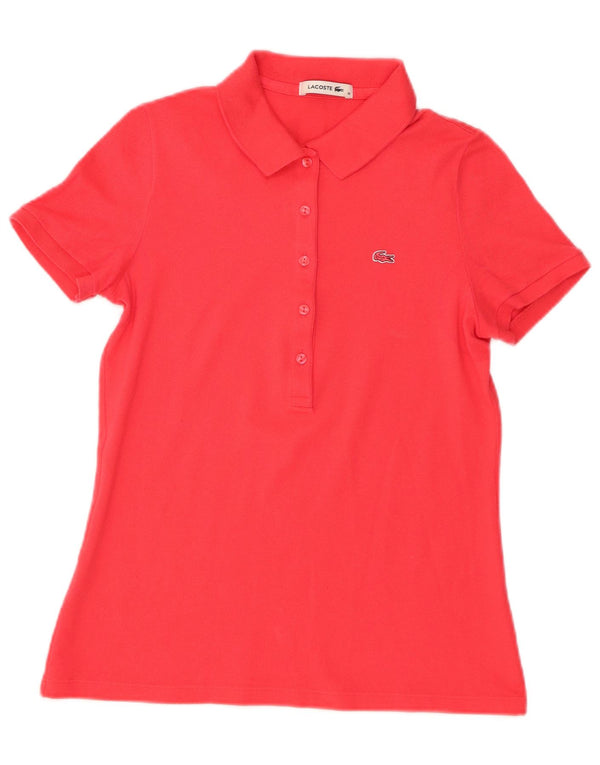 Lacoste ženska polo majica veličine 38 srednje crvene boje