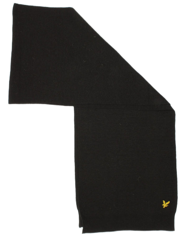 Lyle & Scott muški pravokutni šal jedne veličine crni poliester
