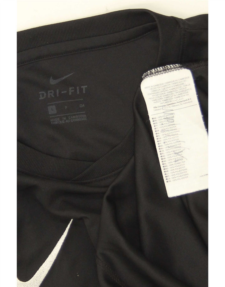 Nike Dri Fit majica kratkih rukava, mali crni poliester