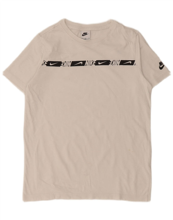 NIKE Boys Graphic T-Shirt Top 13-14 Years XL Bijela