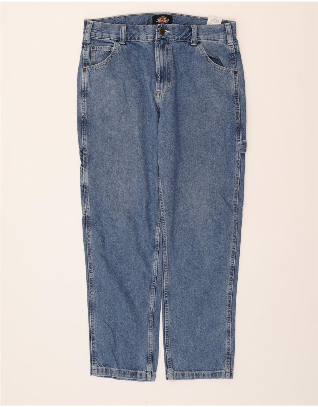 DICKIES Muške Cargo sužene traperice W32 L30 Plavi pamuk