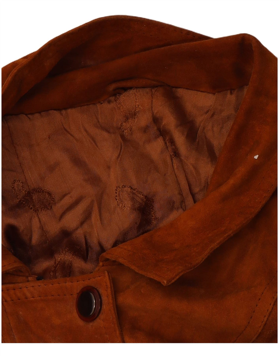 Vintage ženski kaput od brušene kože UK 16 veliki smeđi