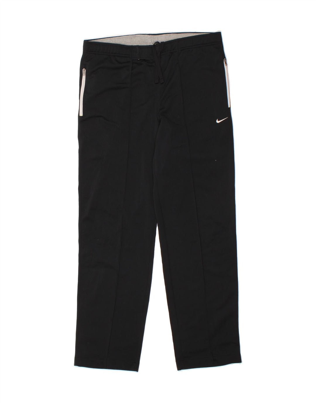 NIKE Mens Tracksuit Trousers UK 26/28 Small Black Polyester Vintage Nike and Second-Hand Nike from Messina Hembry 