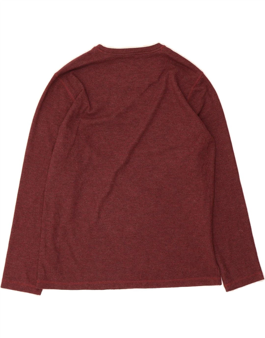 EDDIE BAUER Mens Top Long Sleeve Large Maroon Cotton Vintage Eddie Bauer and Second-Hand Eddie Bauer from Messina Hembry 