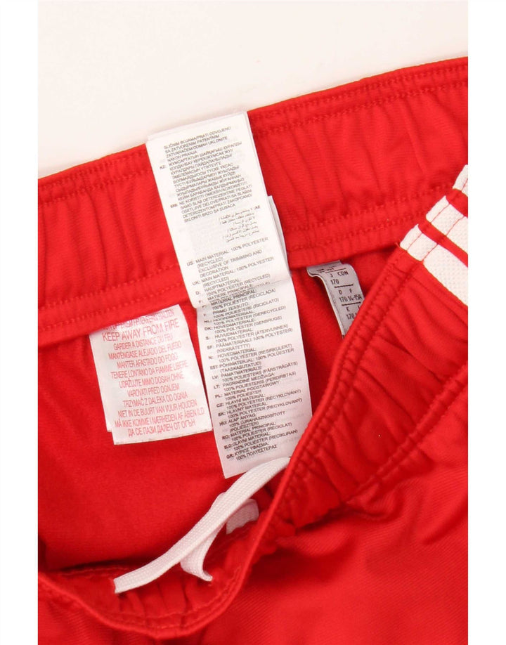 Adidas trenirka za dječake, hlače za trčanje 14-15 godina, crveni poliester