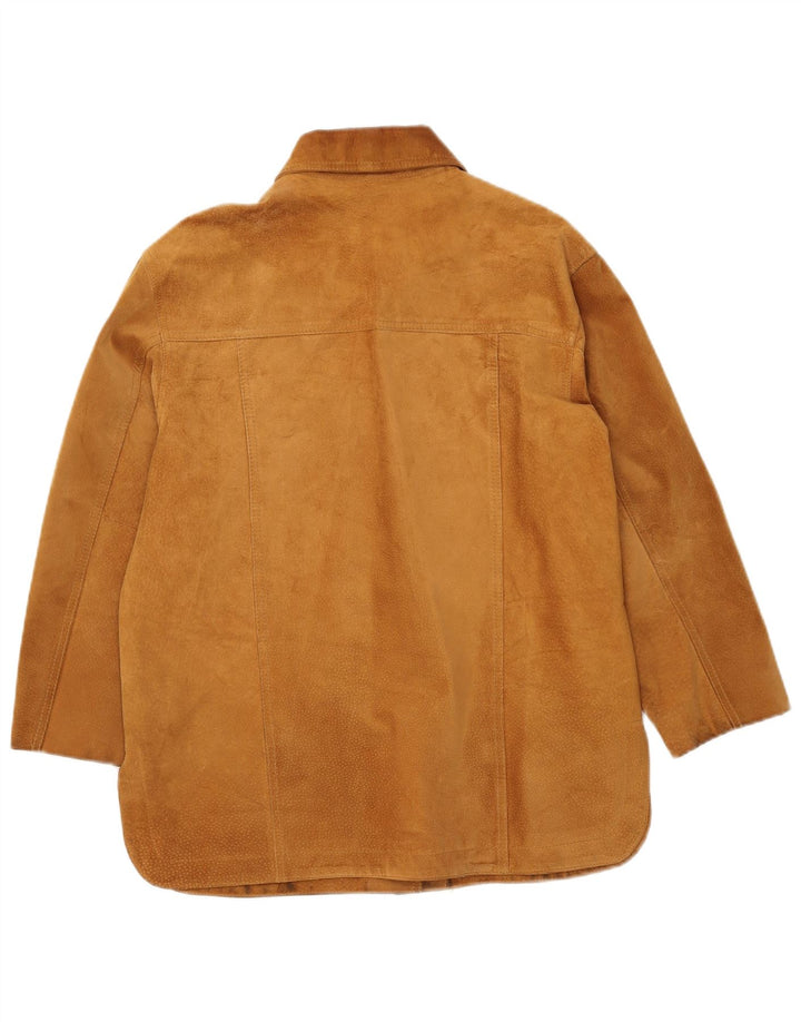 VINTAGE ženska jakna od brušene kože IT 42 srednje bež kože