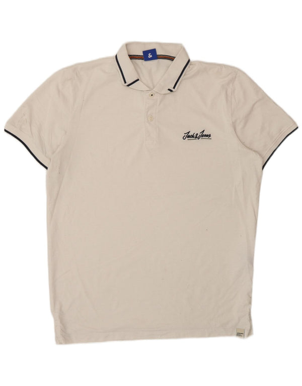Jack & Jones muška polo majica velika bijela pamučna
