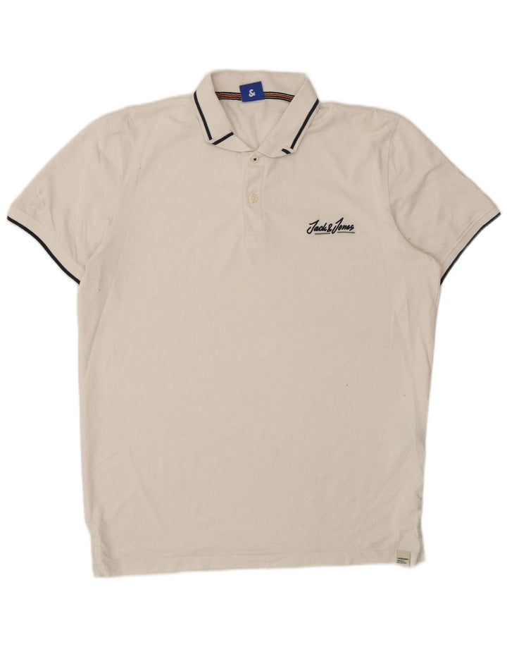 Jack & Jones muška polo majica velika bijela pamučna