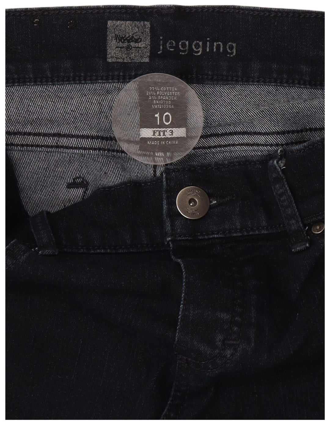 MOSSIMO Ženske jegging traperice US 10 srednje W34 L31 tamnoplavi pamuk