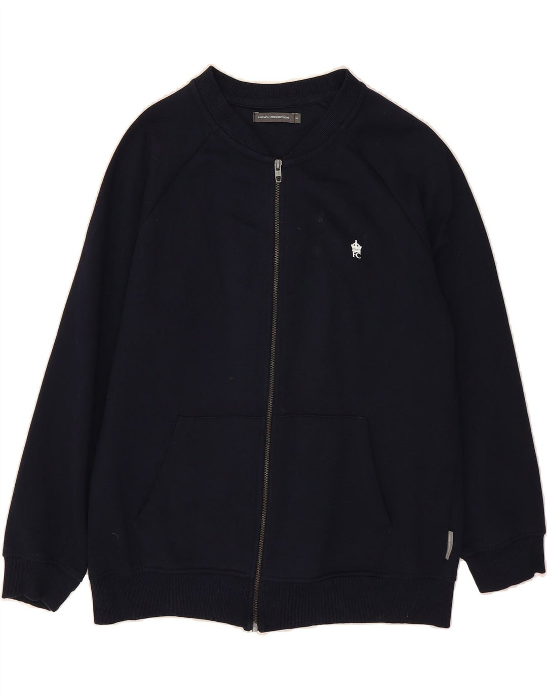 FRENCH CONNECTION Mens Tracksuit Top Jacket Medium Navy Blue Cotton Vintage French Connection and Second-Hand French Connection from Messina Hembry 