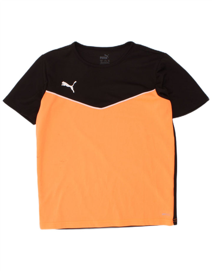 Puma majica kratkih rukava za dječake 11-12 godina, crni poliester u boji
