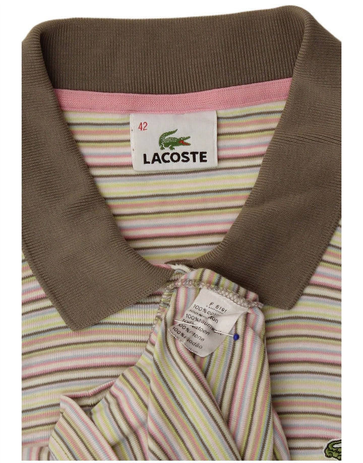 Lacoste ženska polo majica IT 42 Pamuk na velike raznobojne pruge