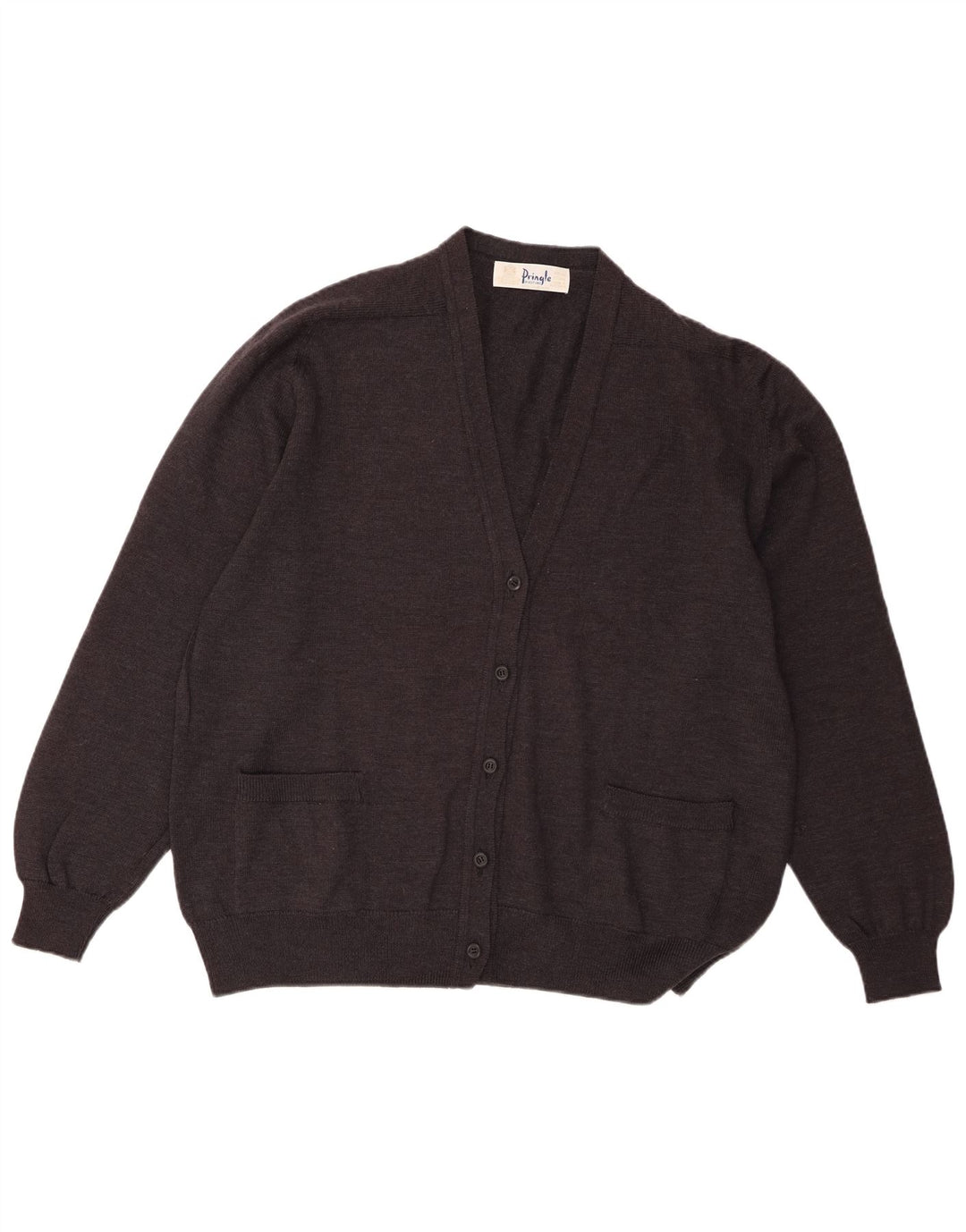 Pringle veliki ženski kardigan džemper IT 46 velika crna janjeća vuna