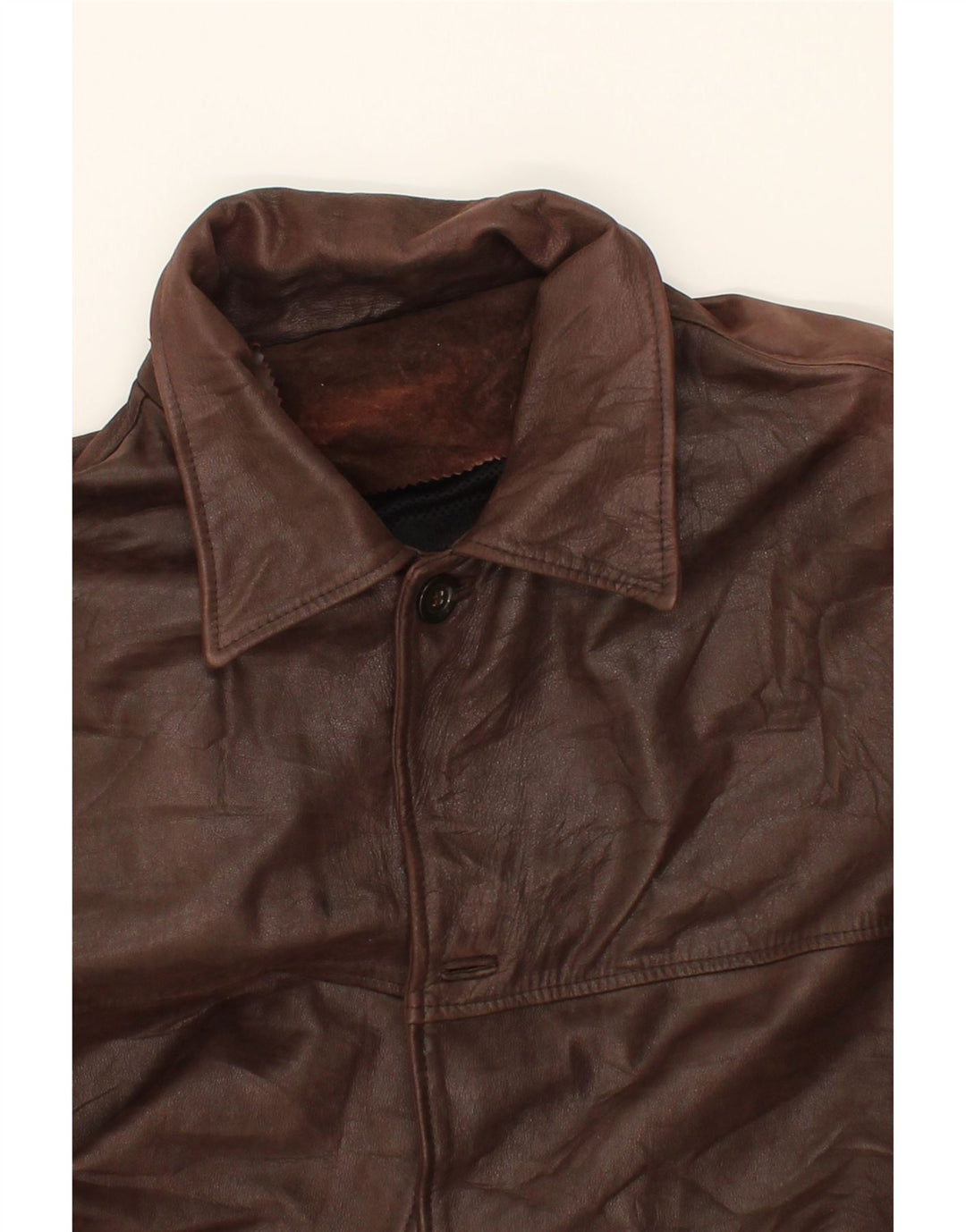 VINTAGE muški kožni kaput IT 58 4XL smeđa koža