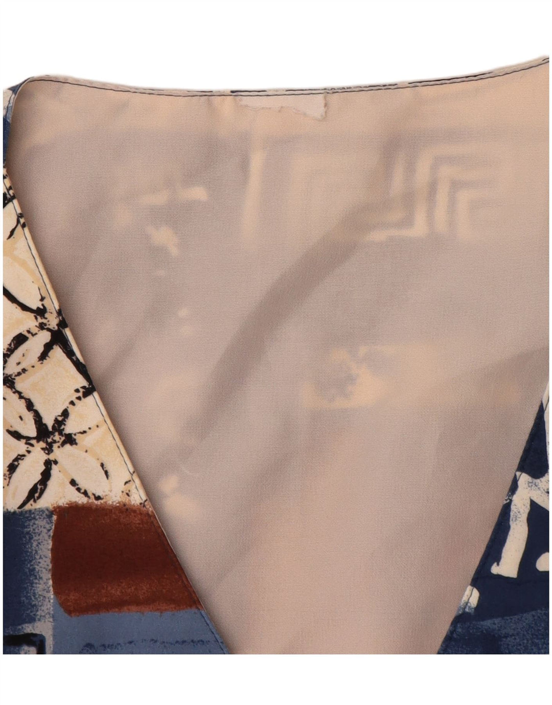 VINTAGE ženski prsluk UK 12 Srednji višebojni patchwork