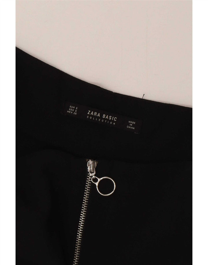 Zara ženske kapri hlače Cullotes male W26 L19 crna svila