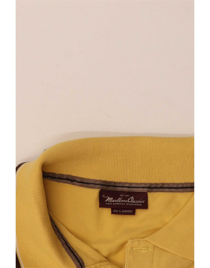 Marlboro Classics muška polo majica 2XL na žute pruge