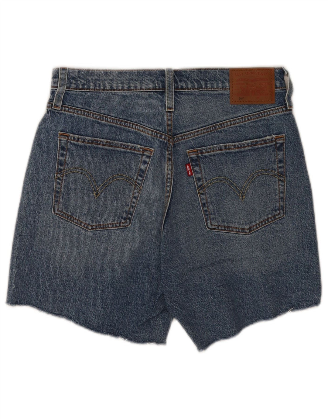 Levi's ženske kratke traper hlače 501 W28 srednje plavi pamuk