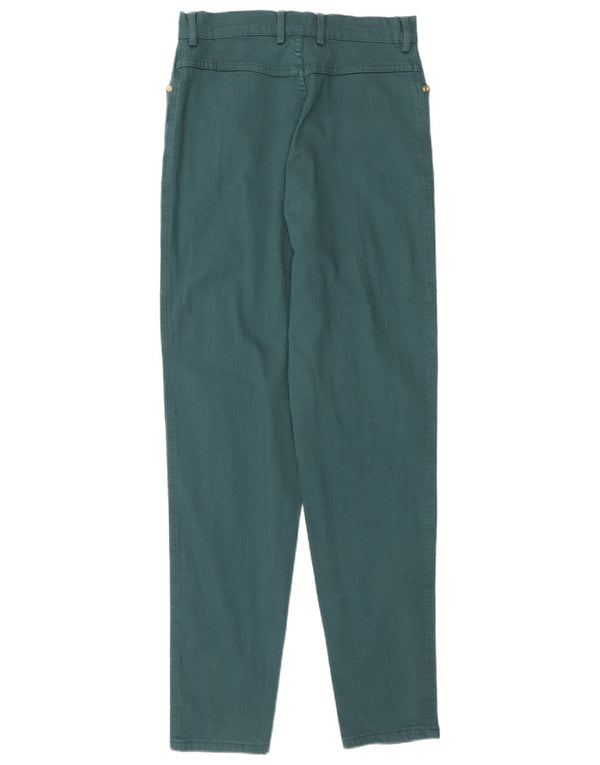 New Port Ženske sužene ležerne hlače EU 38 Medium W27 L30 Green Cotton