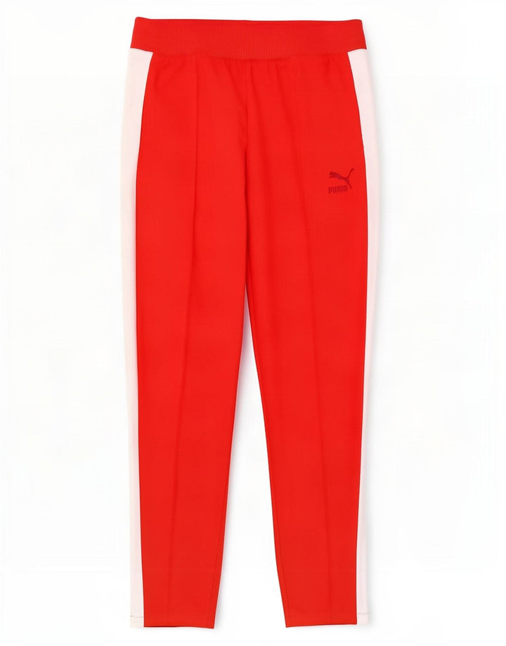 Puma ženske hlače za trenirku UK 12 Medium Red Colourblock poliester