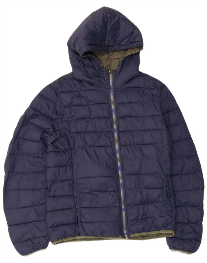 U.S. Polo Assn. Muška reverzibilna podstavljena jakna s kapuljačom UK 38 srednje boje kaki