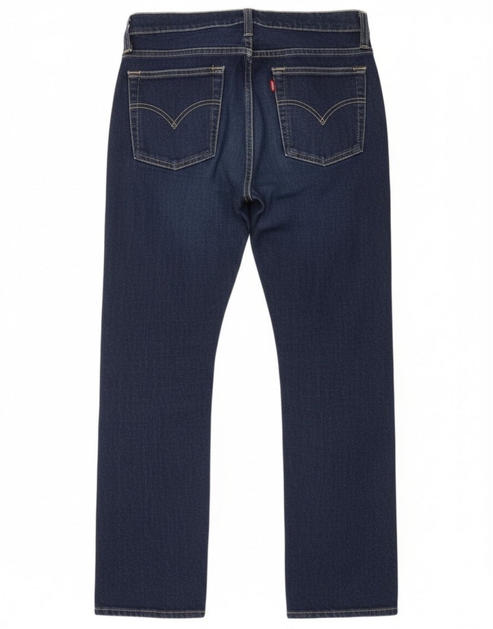 Levi's ženske ravne traperice W29 L28 tamnoplavi pamuk