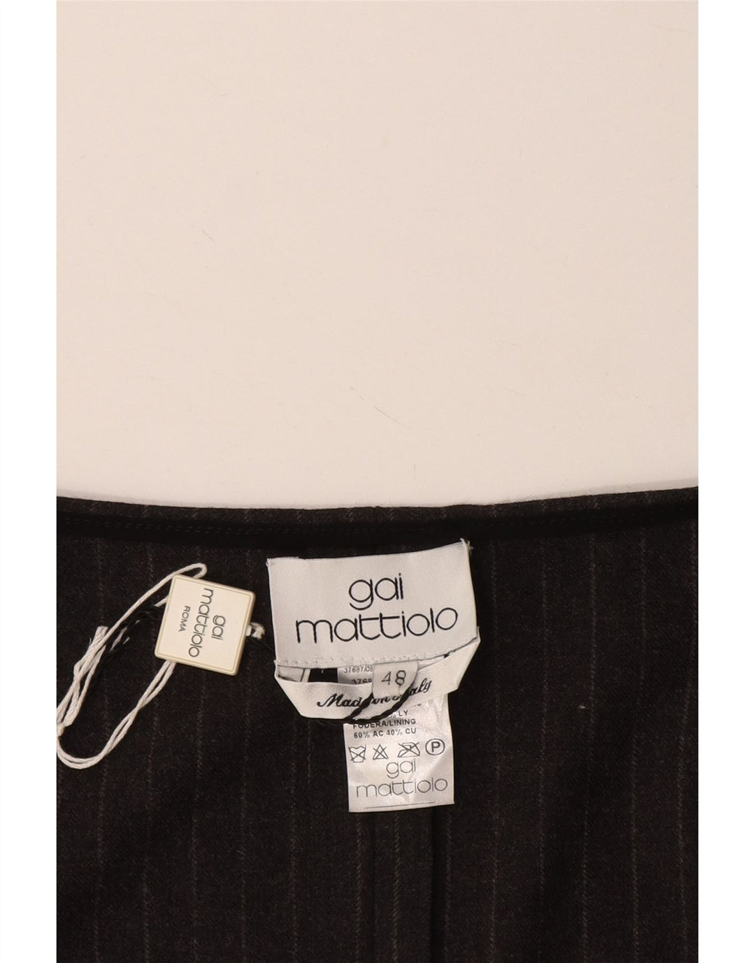 GAI MATTIOLO Ženska skraćena bluza bez rukava IT 48 XL Siva prugasta