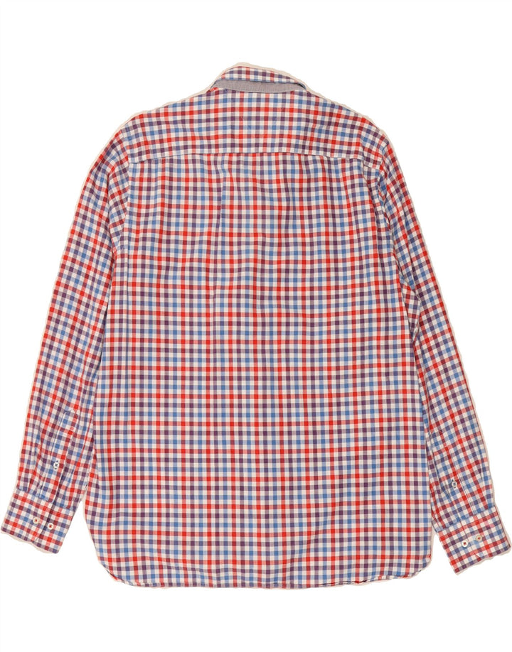 TOMMY HILFIGER Mens Custom Fit Shirt Large Red Check Cotton Vintage Tommy Hilfiger and Second-Hand Tommy Hilfiger from Messina Hembry 