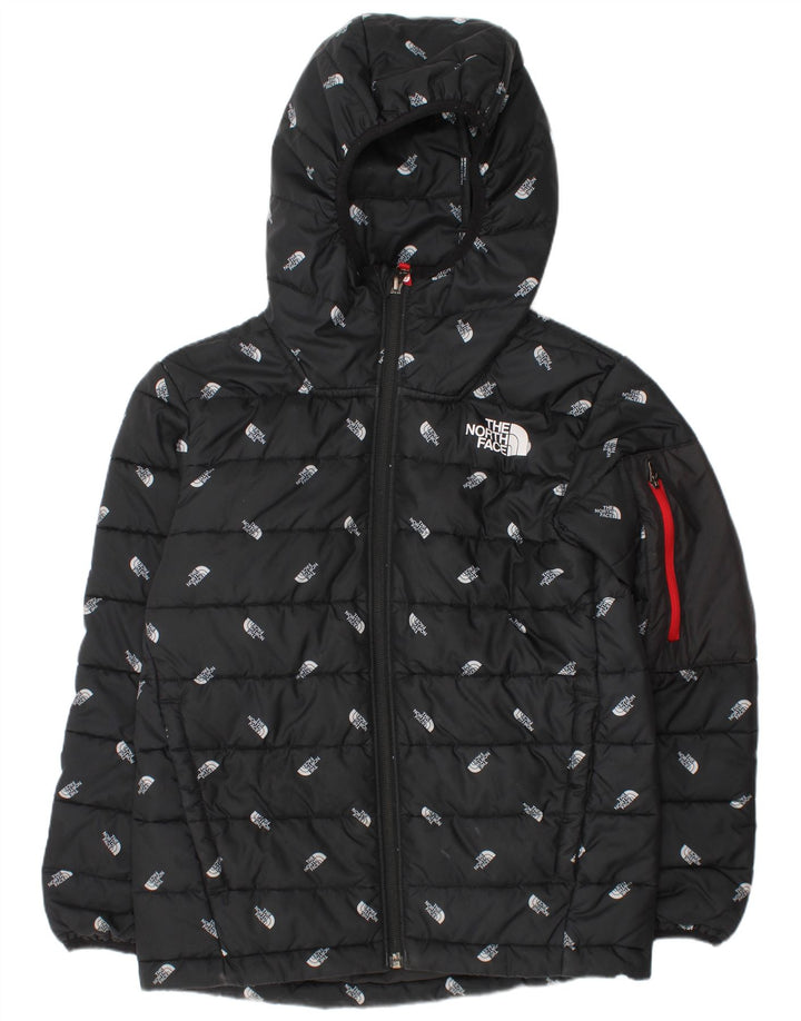 Podstavljena jakna s kapuljačom North Face Boys Graphic 9-10 godina srednje crna