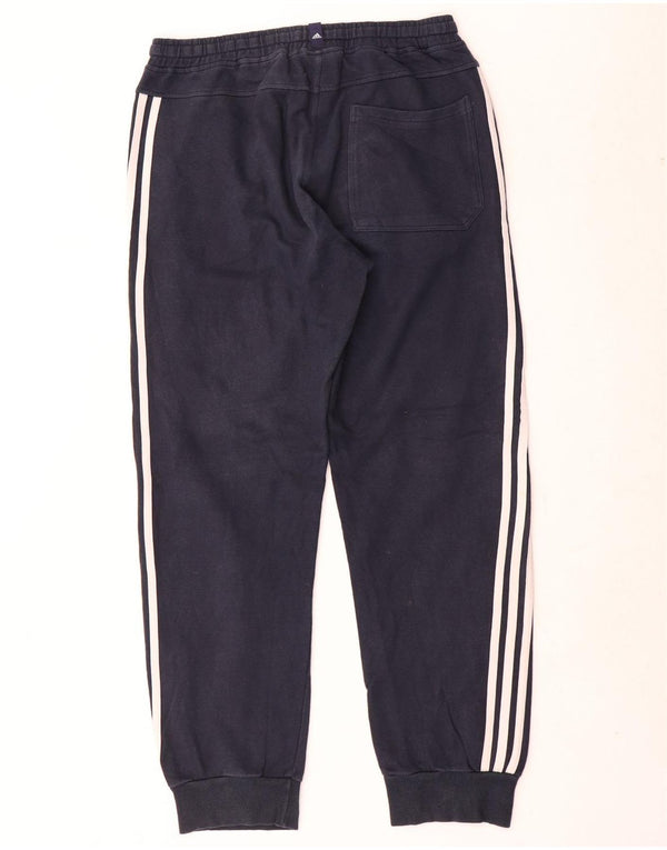 Adidas muške trenirke hlače Joggers UK 40/42 Srednje tamnoplavi pamuk
