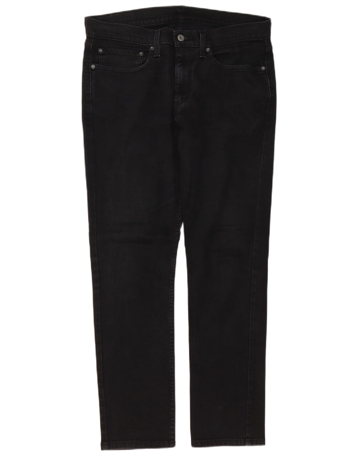 Levi's muške uske traperice W34 L32 crni pamuk