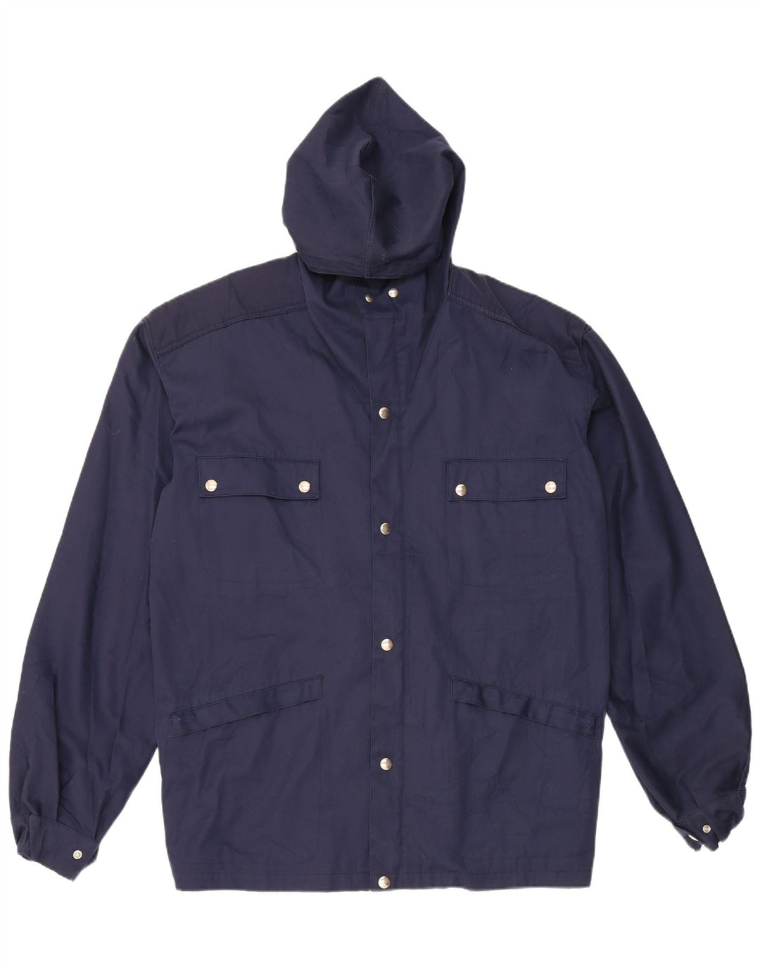 Vintage muška pomoćna jakna s kapuljačom IT 54 2XL tamnoplava