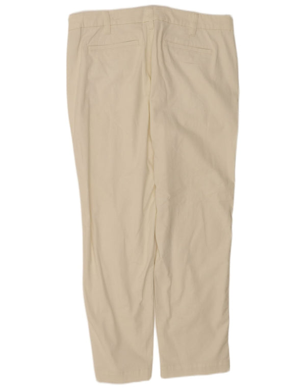 J. Crew Ženske chino hlače visokog struka US 12 Large W34 L28 Off White