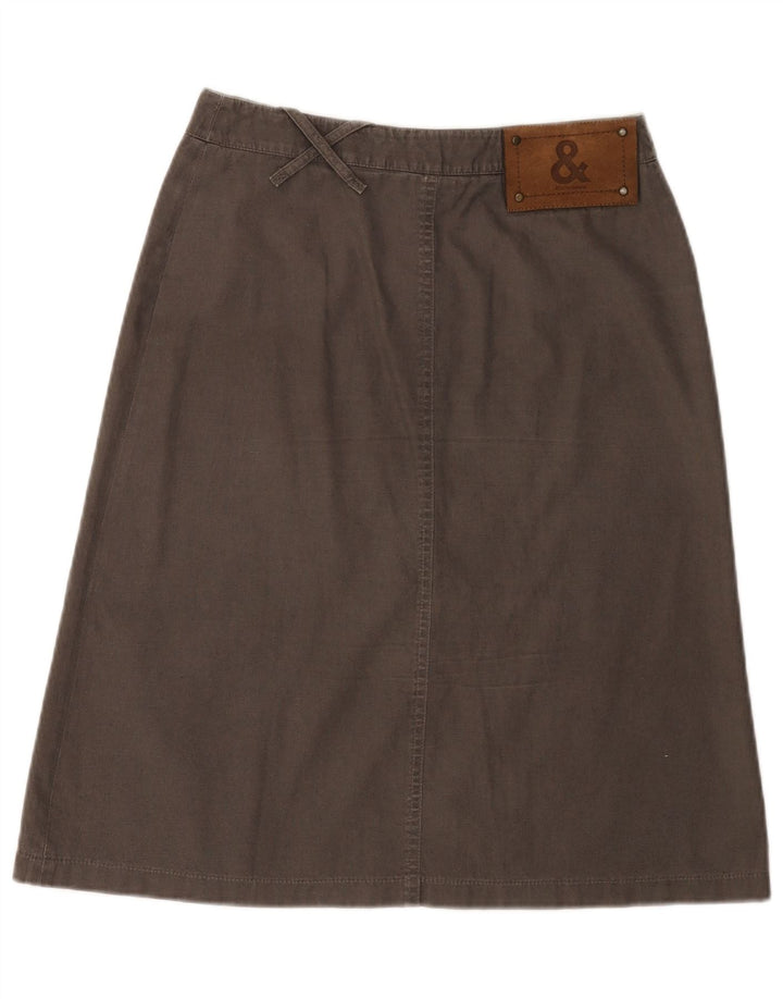 Dolce & Gabbana ženska suknja A-kroja IT 42 srednje W28 Kaki pamuk