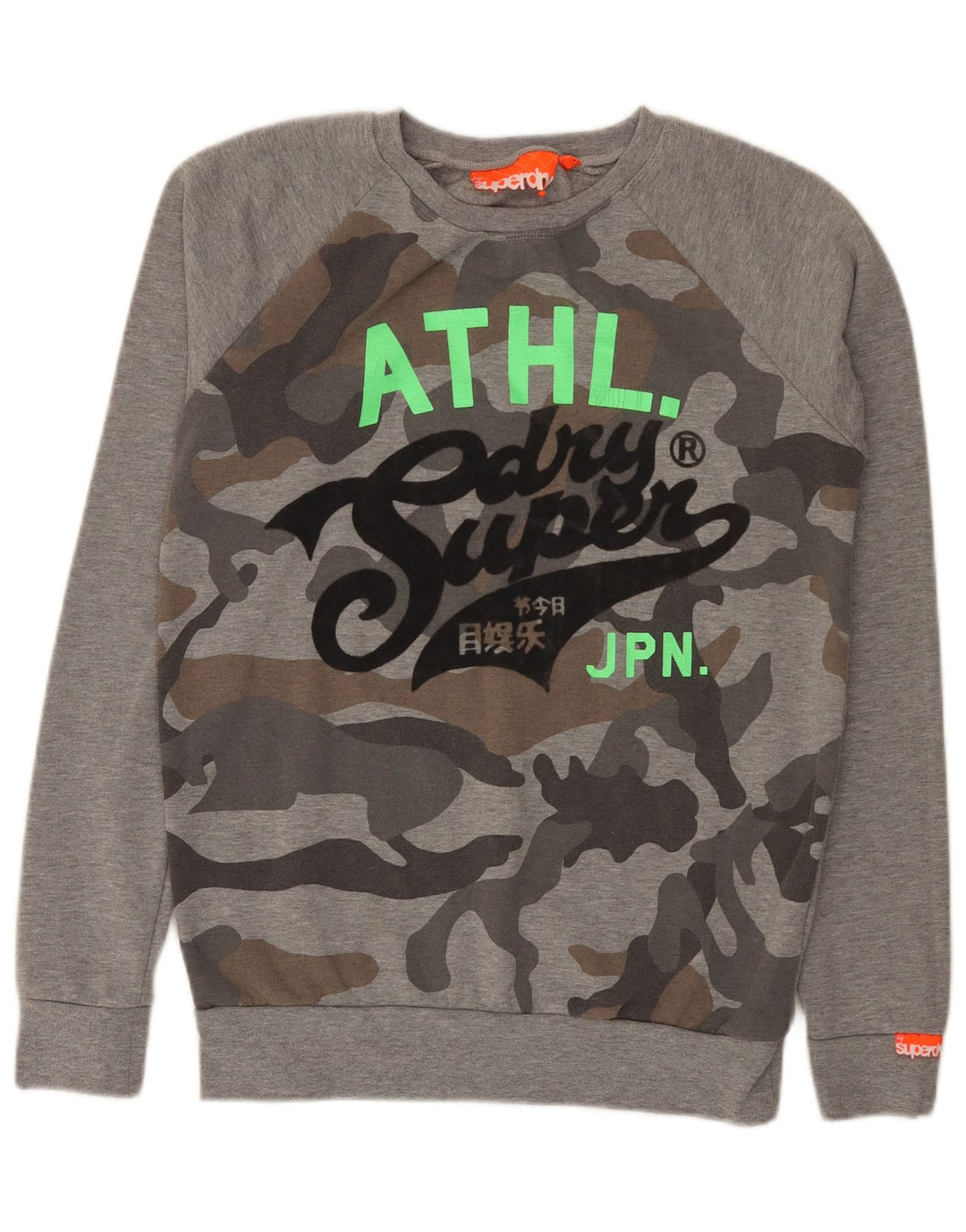 Superdry muška majica s motivima Regular Fit, mala, siva kamuflažna