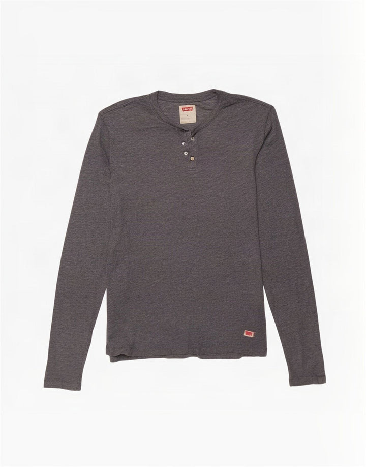 Levi's muška majica dugih rukava, srednje sivi pamuk