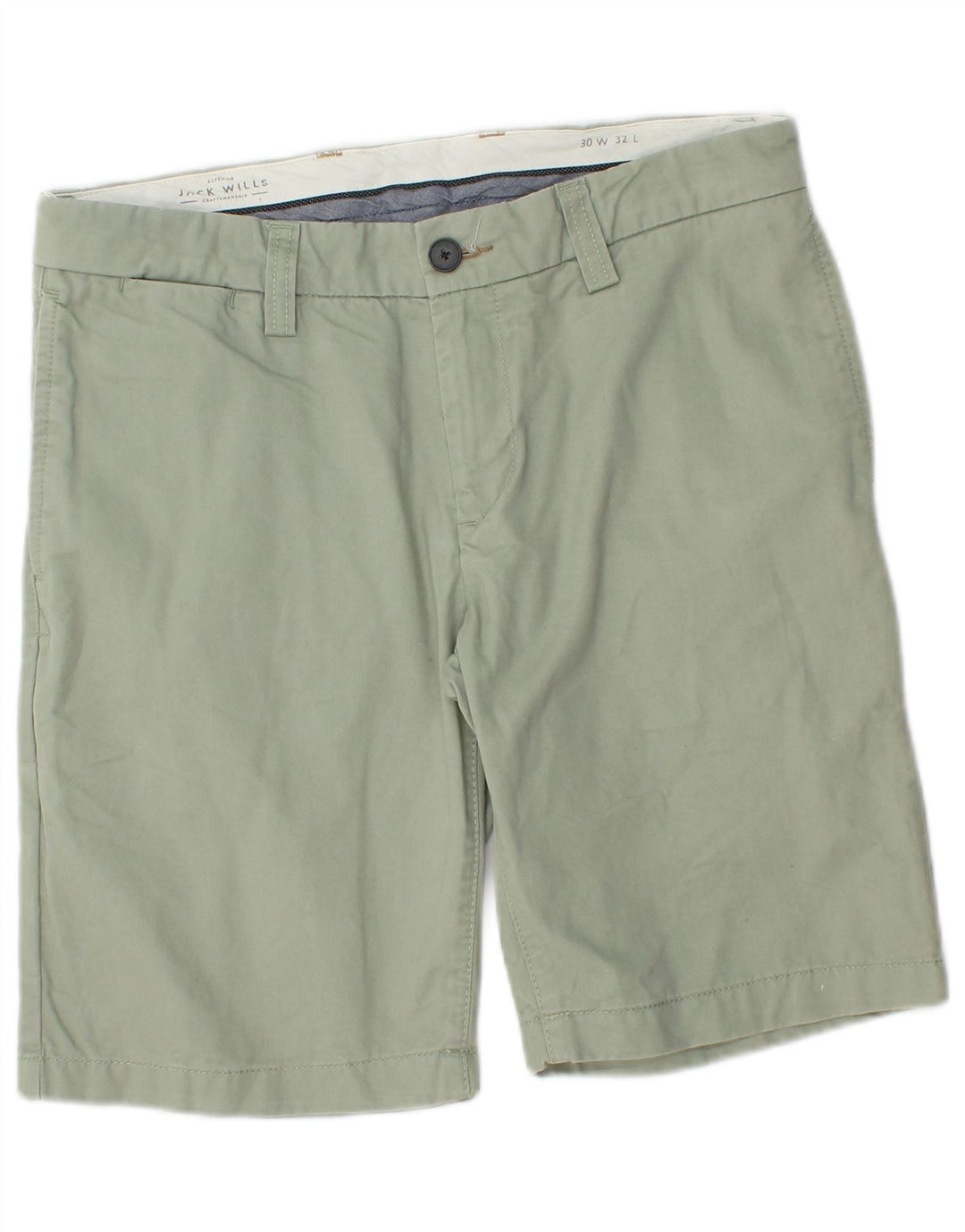 Jack Wills muške chino kratke hlače W30 srednje zelene boje pamuka