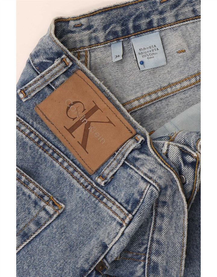 Calvin Klein muške traper kratke hlače W36 veliki plavi pamuk