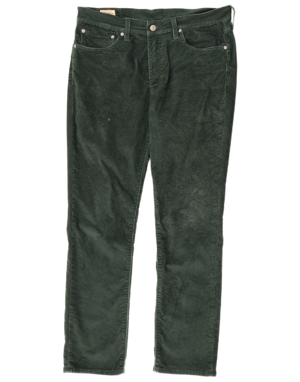 Levi's muške 511 uske hlače od samta W34 L32 Zeleni pamuk