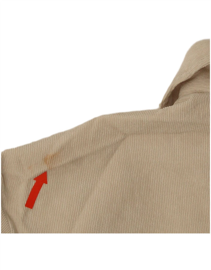 Zara ženska kratki košulja UK 14 veliki bež poliester