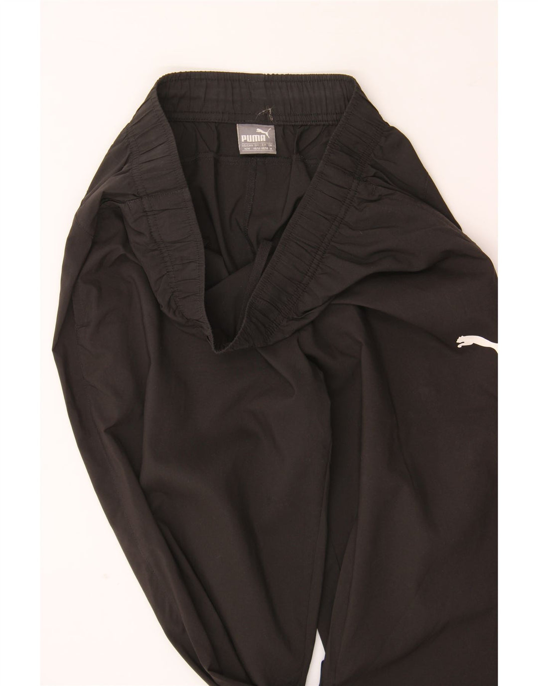 PUMA Mens Graphic Capri Tracksuit Trousers Medium  Black Polyester Vintage Puma and Second-Hand Puma from Messina Hembry 